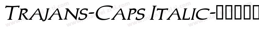 Trajans-Caps Italic字体转换